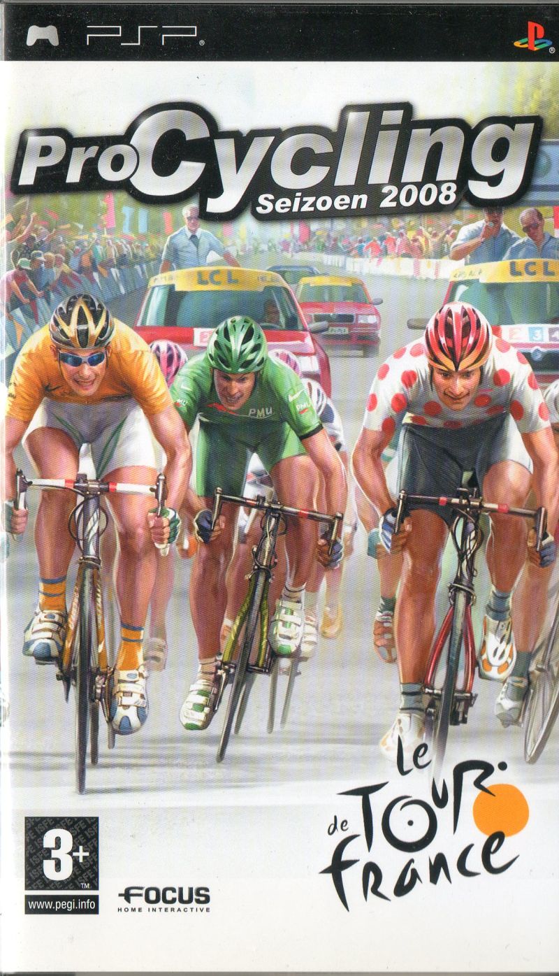 Pro Cycling Season 2008 box art for PSP